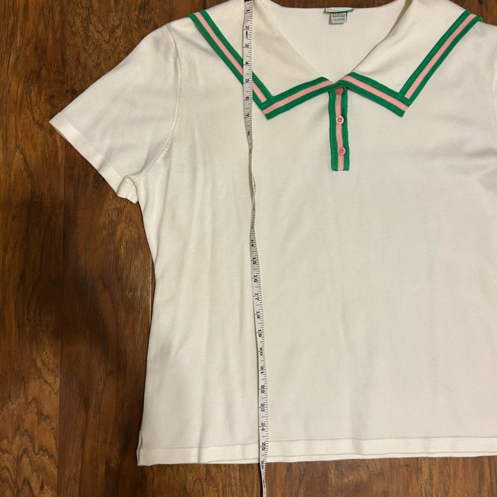 AKA Sorority Short Sleeve Polo Shirt With Back Flap Logo - Picture 7 of 10